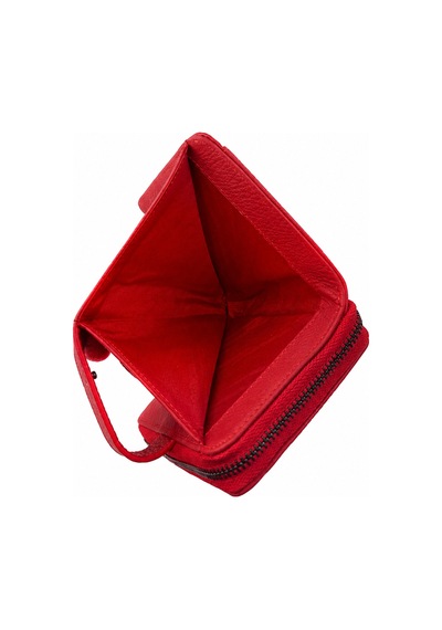 Alphaclub Bag Kadın Çok Bölmeli Kartlıklı Çıtçıt Kapamalı Cüzdan Kırmızı