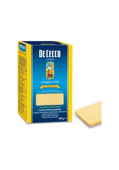 Lazanya 500 G Kalın Katmanlı Orijinal İtalyan Fırın Makarna Premium Seri