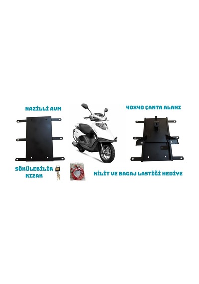 Active 50 Ve 125 Kızaklı Kurye Paket Çanta Demiri