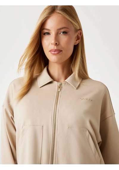 Guess Carla Kadın Kahverengi Aktif Ceket V5yl08kcx42-g1dr Kahverengi