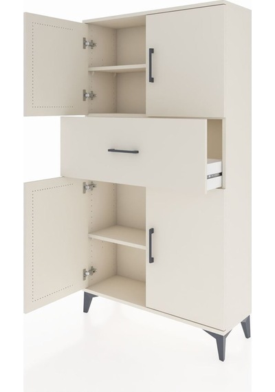 Arges Dolap 3 Raflı Tek Çekmeceli 4 Kapaklı 88x30x163 Aytaşı-... Aytaşı Arges Dolap 3 Raflı Tek Çekmeceli 4 Kapaklı 88x30x163 Aytaşı-... Aytaşı