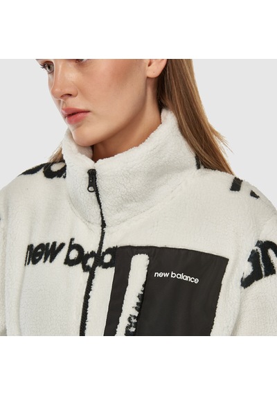 New Balance Nb Lifestyle Unisex Sweatshirt Uniseks Beyaz Sweatshirt - Unc3358