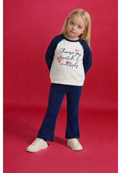 Defacto Kız Bebek 2li Takım Baskılı Sweatshirt Tayt G7432a526spnv42 Lacivert-nv42 Defacto Kız Bebek 2li Takım Baskılı Sweatshirt Tayt G7432a526spnv42 Lacivert-nv42