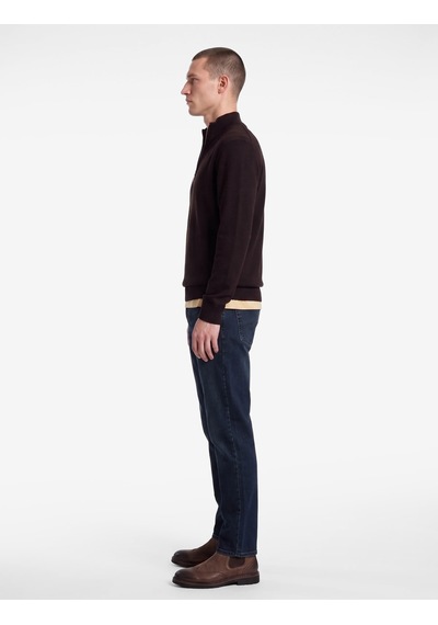Koton Normal Bel Pamuklu Cepli Straight Jean Pantolon - Mark Jean Koyu İndigo 7wam40316nd