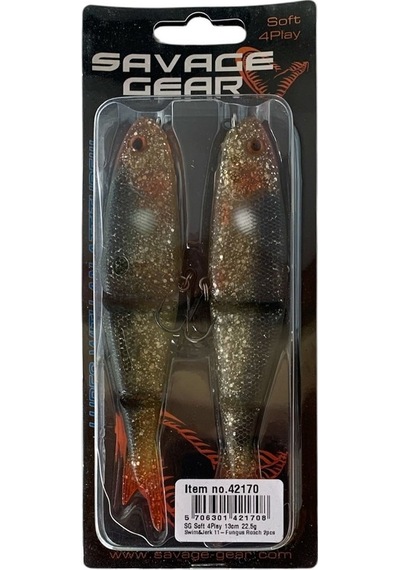 Savage Gear Soft 4play 13cm 22.5gr Swim&jerk Fungus Roach 2 Adet İğneli Silikon Balık