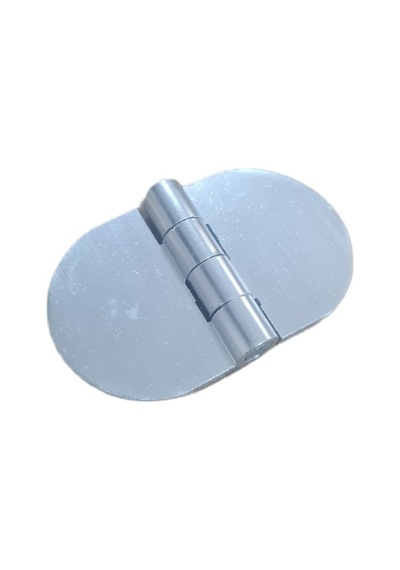 Yaprak Menteşe Oval Alüminyum Gümüş Renk 40x68 Mm 3,3 Mm Kalınlık 5 Adet