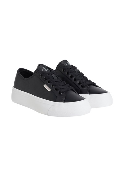 Calvin Klein Vulc Flatf Lace Up Lth Ck Siyah Kadın Sneaker 000000000102265716 Siyah