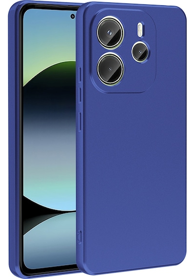 Xiaomi Redmi Note 14 4g Kılıf Zore Premier Silikon Kapak Saks Mavi