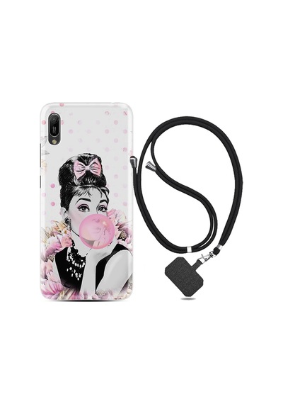 Huawei Y6 2019 Kılıf Boyun Askılı Audrey Glue 1420
