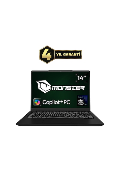 Monster Huma H4 V7.3.6 Ultra X7 358H 32 GB 2 TB SSD B390 14" W11H Dizüstü Bilgisayar