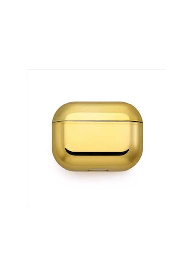 Apple Uyumlu AirPods 3. Nesil Kılıf Zore Airbag 08 Silikon-Gold Gold