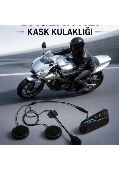 Motosiklet Kask Bluetooth 5.0 Kulaklığı Intercom Konuşma Ve Müzik Dinleme, Su Sıçramalarına Dayanı