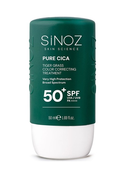 Sinoz Pure Cica Tiger Grass Ton Eşitleyici Güneş Kremi 50 Ml - 2 Adet Tarı