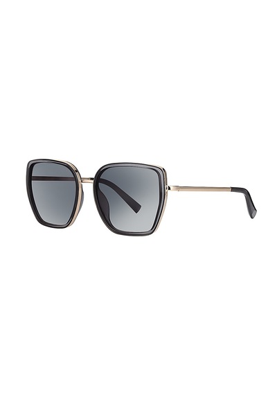 Daniel Klein Dk4339-1 Degrade Siyah Gold Kare Model Aura Cat Eye Kadın Güneş Gözlüğü Gold