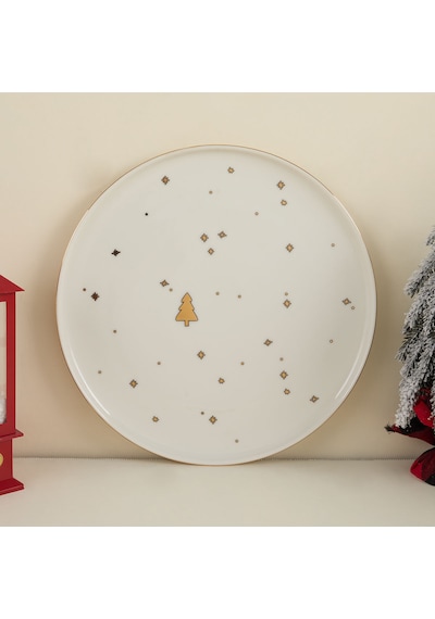 Aryıldız New Year Tree Servis Tabağı 27 Cm Çok Renkli