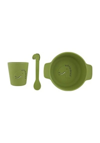 Mr.dino - Silikon Yemek Seti 2 Adet