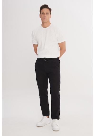 AC&Co / Altınyıldız Classics Erkek Sıyah %100 Pamuk Slim Fit Dar Kesim Beli Bağlamalı Yan Cepli Pantolon Siyah AC&Co / Altınyıldız Classics Erkek Sıyah %100 Pamuk Slim Fit Dar Kesim Beli Bağlamalı Yan Cepli Pantolon Siyah