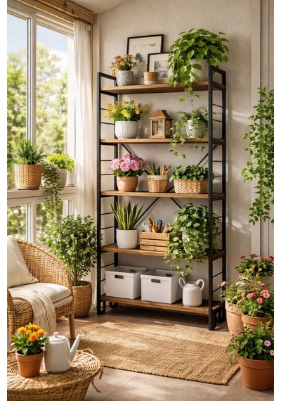 Modern 5 Katlı Kitaplık Ahşap Metal Raf Ünitesi Dekoratif Dar Ofis Salon 60x155x30 Cm Siyah Modern 5 Katlı Kitaplık Ahşap Metal Raf Ünitesi Dekoratif Dar Ofis Salon 60x155x30 Cm Siyah