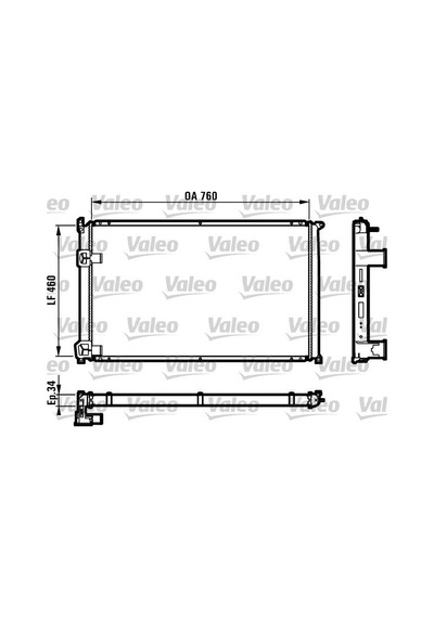 Valeo Radyatör Master 2-movano 2.5d 98-01 S8u Klimasız Mek 760x460x34 Valeo 732063 7701046209-9161436-7701043670
