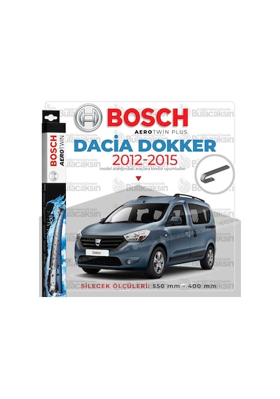 Dacia Dokker Muz Silecek Takımı 2012-2015 Bosch Aerotwin