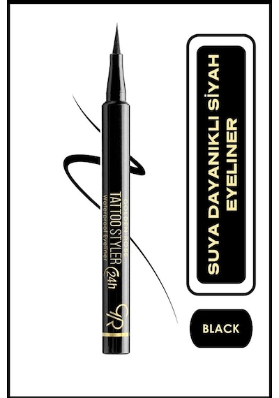 Tattoo Styler Waterproof Eyeliner - Midnight Black - Suya Dayanıklı Mat Ve Kalıcı Eyeliner Diğer