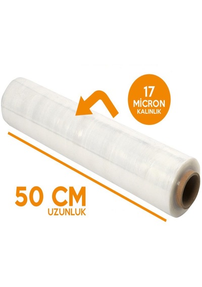 Palet Streç Film 17 Mikron 50 Cm X 200 M 6 Adet
