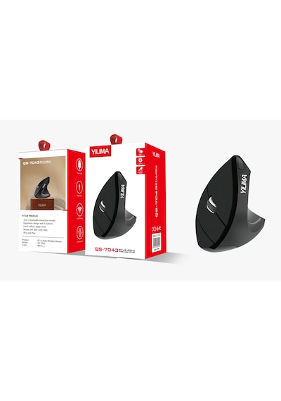Kom Rf-7043 Kablosuz Ergonomik Dikey Mouse Yılıma