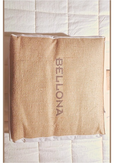 Bellona Tek Kişilik Natural Linen Keten Çantalı Yorgan 155x215 Cm Jüt Bej