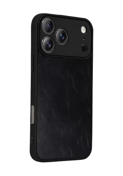 Newface Apple İphone 17 Pro Aras Deri Kapak - Siyah