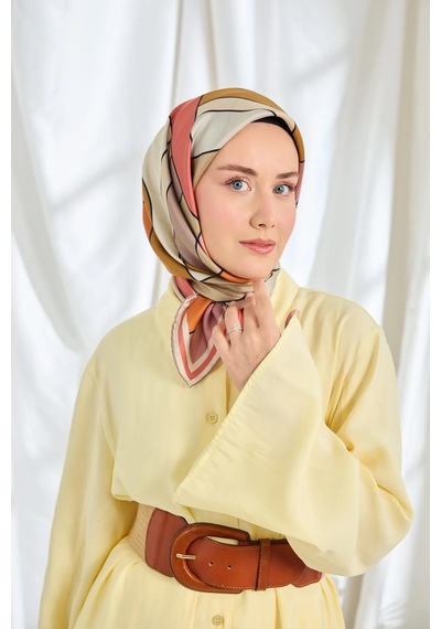Silk Home %100 Twill İpek Eşarp S543 Vizon