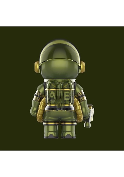 Pop Mart Mega Space Molly 100% Clot-olive Alienegra Serisi Figür, Koleksiyonluk Aksiyon Figürü, Anime Art Toy Biblo