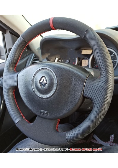 Megane 2 Araca Özel Direksiyon Kılıfı Siyah