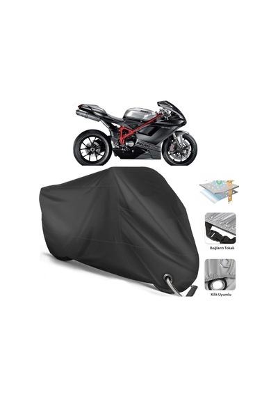 Ducati 848 Evo Motosiklet Branda (Bağlantı, Kilit Uyumlu)-Siyah (457266350)