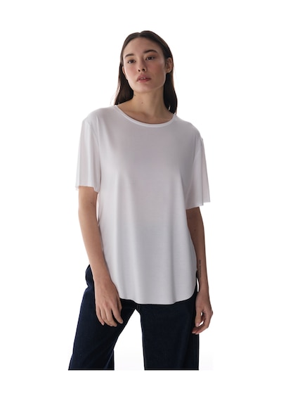 Penti Beyaz Bisiklet Yaka Oversize Modal T-Shirt Penti Beyaz Bisiklet Yaka Oversize Modal T-Shirt