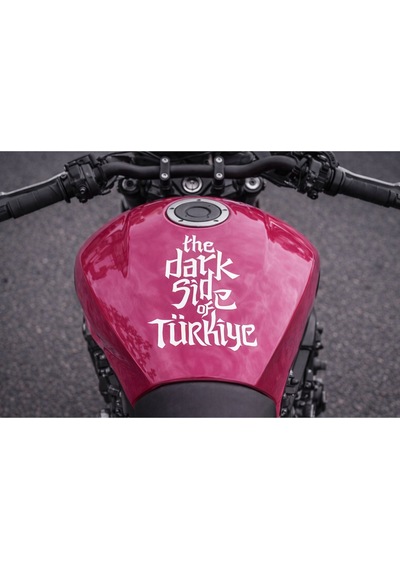 The Dark Side Of Türkiye Moto Sticker Üst Depo - Büyük Boy 12x18 Cm - Kişiselleştirilebilir