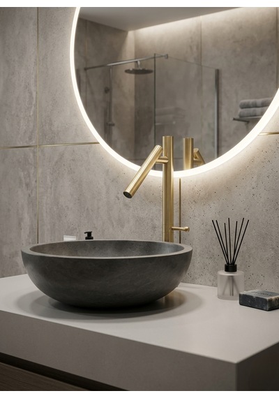 Mat Gold Çanak Lavabo Bataryası