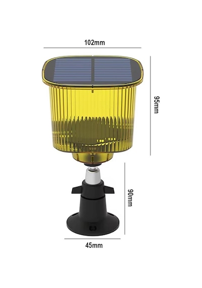 Ayt Powermaster Pm-26956 Mikrofonlu Sesli Hayvan Kovucu Alarm Cihazı Solar Güneş Enerjili Panelli Vahşi Hayvan Kovacağı