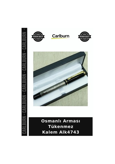 Osmanlı Arması Tükenmez Kalem Çalışma Masası Sunum Anı