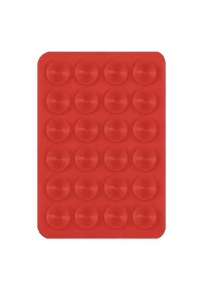 Lexroo Kare Öpücüklü Çift Taraflı Silikon Tutucu 5,50cm X 8cm - Kırmızı
