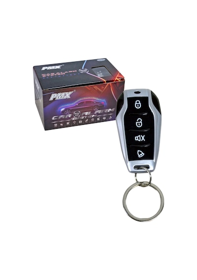 Pmx Alarm 12v 4 Tuşlu Siyah-krom Kumandalı Pmx613
