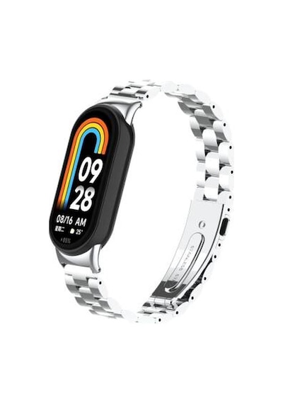 Xiaomi Mi Band 9 Krd-04 Metal Kordon - Gümüş