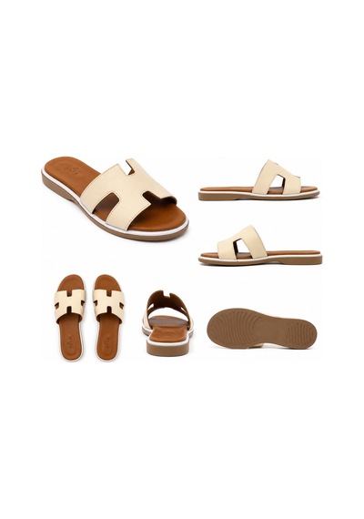 N Napa Shoe Np.1202.bej Deri Terlik