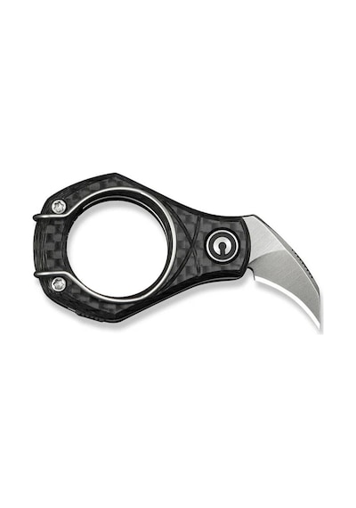 Civivi Pyrus Twill Carbon Fiber Handle Satin Finished 14c28n Blade Kamp Çakı Siyah