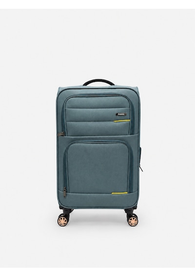 Fossil Unisex Kumaş Kabin Boy Ultra Hafif Şifreli Körüklü Kendi Etrafında Dönebilen Valiz 013-03 Petrol