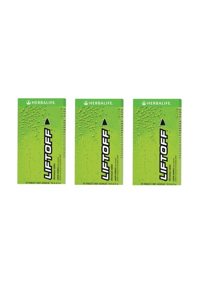 Herbalife 3 Adet Liftoff Efervesan İçecek Limon Aromalı