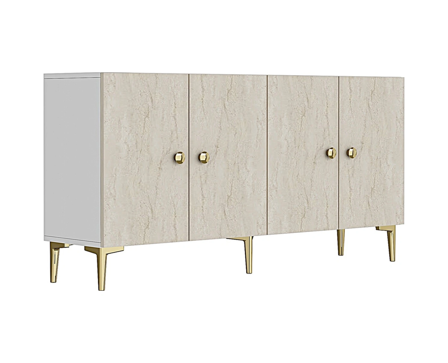 Ka1517btg Sımple150 Konsol, Kahve Köşesi, Tv Sehpası Beyaz-traverten Kapak-gold 150cm Çok Renkli Ka1517btg Sımple150 Konsol, Kahve Köşesi, Tv Sehpası Beyaz-traverten Kapak-gold 150cm Çok Renkli