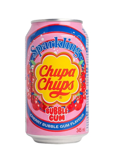 Chupa Chups Sparkling Cherry Bubble Gum Flavour - Kiraz Ve Sakız Aromalı Gazlı İçecek 345 Ml