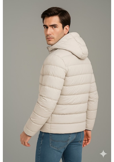 Blayn Jeans Erkek Siyah İçi Polar Kapüşonlu Şişme Günlük Ve Spor Mont Kışlık, Rahat Ve Suya Dayanıklı Krem Blayn Jeans Erkek Siyah İçi Polar Kapüşonlu Şişme Günlük Ve Spor Mont Kışlık, Rahat Ve Suya Dayanıklı Krem