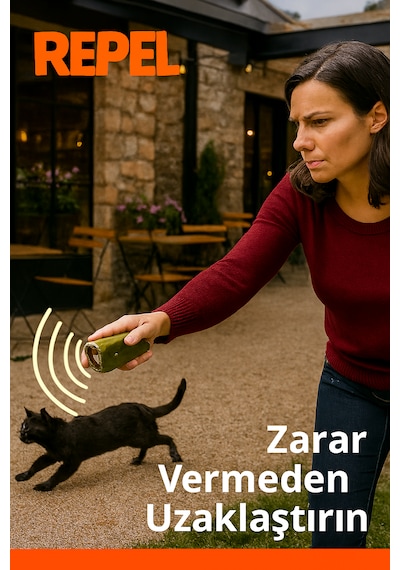 Rp 15 El Tipi Ultrasonik Kedi Kovucu Ve Eğitici