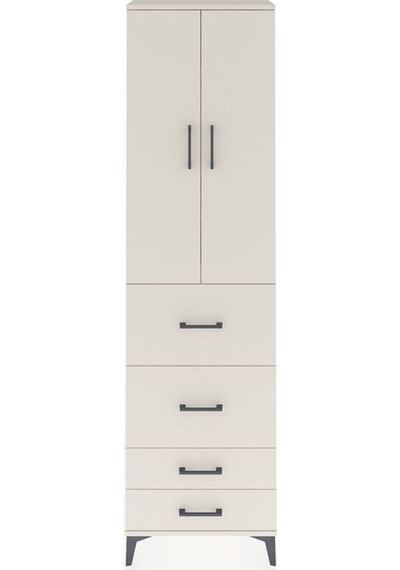 Arges Dolap 3 Raflı 4 Çekmeceli 2 Kapaklı 60x30x221 Aytaşı-aytaşı Aytası